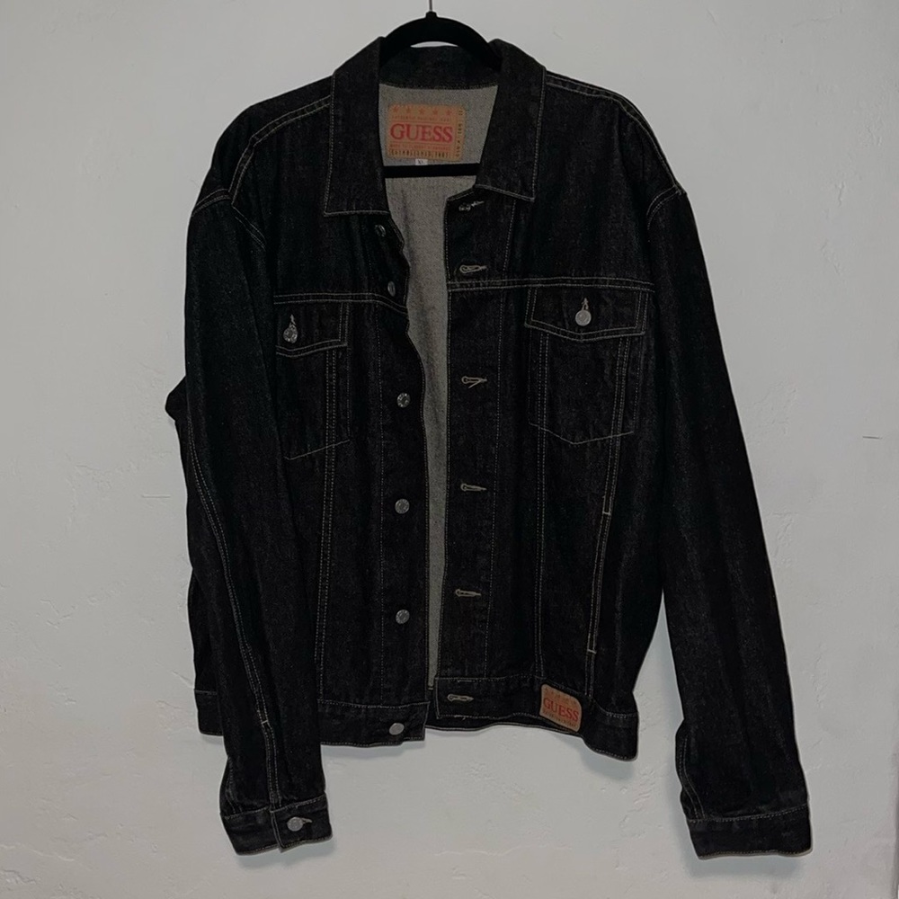 Guess Denim Jacket Mens XL